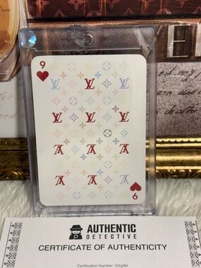 Louis Vuitton x Takashi Murakami Monogram playing card With COA And Acrylic Case